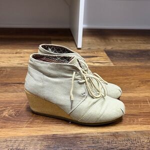 BOBS from Skechers Tan Wedge Shoes